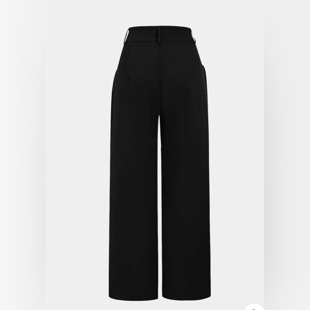 Elegant Black Wide-Leg Trousers - Picture 2 of 2